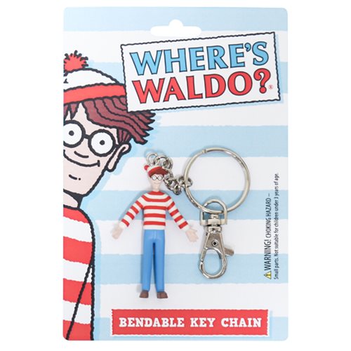 Where's Waldo? Bendable Key Chain